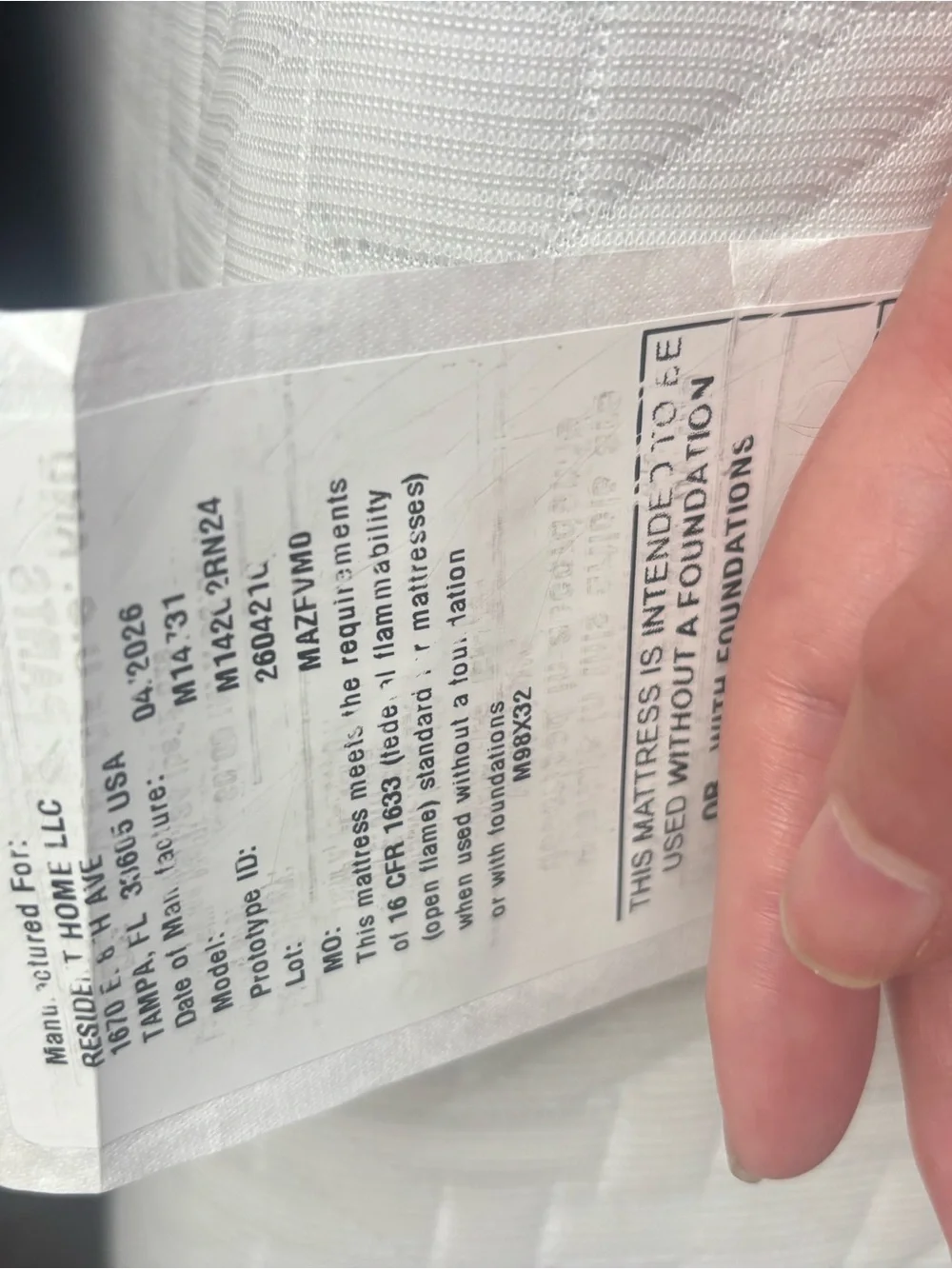 Nectar Luxe Hybrid Mattress - White and Gray
